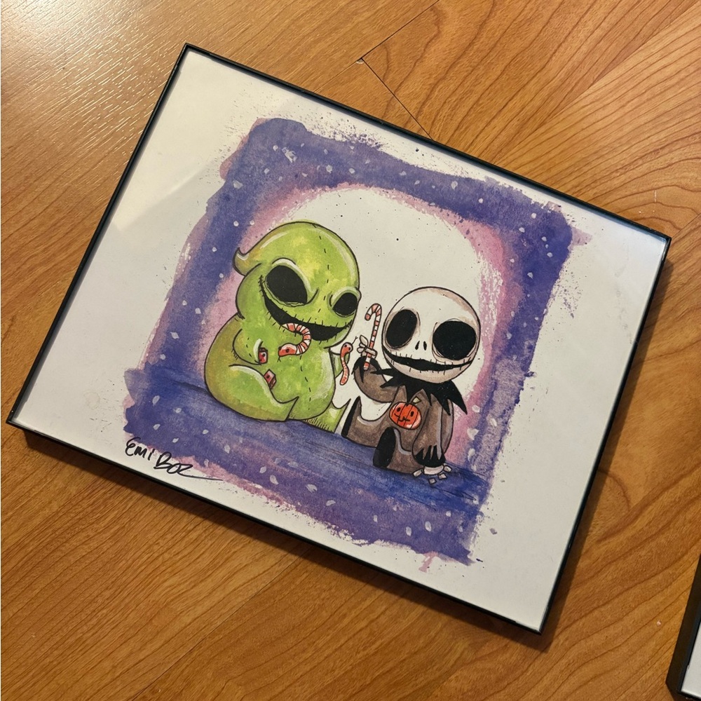 Nightmare Before Christmas" hand-drawn artwork for sale!